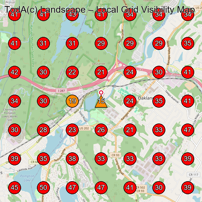 TodA(c) Landscape GeoGrid visibility map for Landscape Designer in Pompton Plains